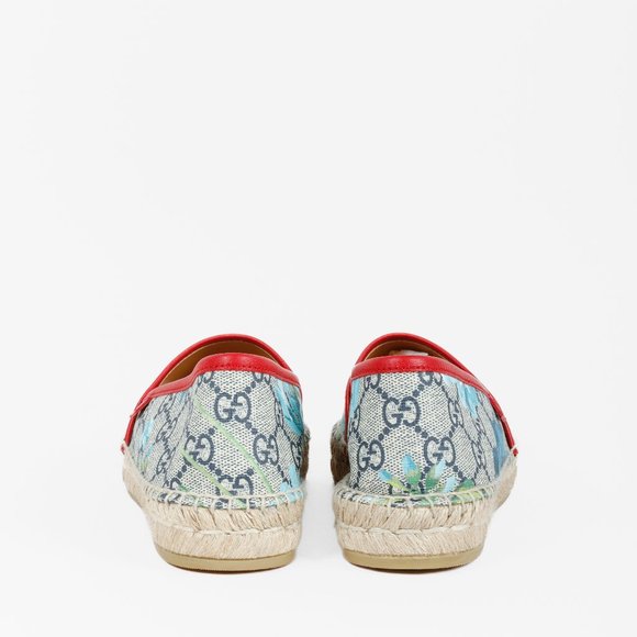 *SOLD* Gucci GG Supreme Canvas Blue Blooms Espadrilles - Picture 3 of 10